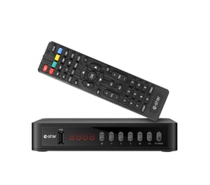 eSTAR T2 618 UHD set-top box (STB) Terrestrisk Full HD Svart
