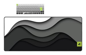 Sharkoon SKILLER SGK50 S3 Design Bundle – D5 Gaming-Mauspad Schwarz, Grau, Weiß