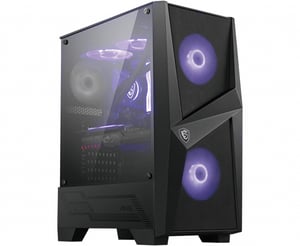 MSI MAGFORGE100M zabezpieczenia & uchwyty komputerów Midi Tower Czarny, Przezroczysty