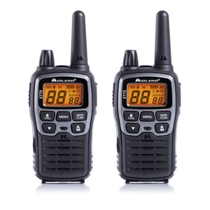 Midland XT70 Funkgerät, 24 Kanäle, 446,00625 – 446,09375 MHz, Schwarz, Grau