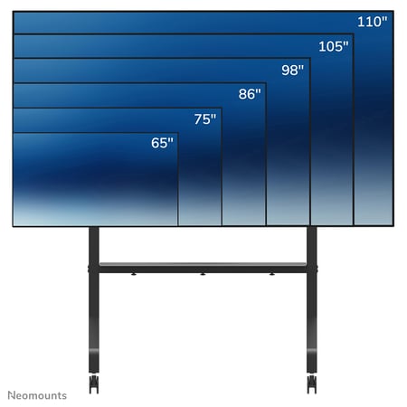 Neomounts FL50-575BL1 stojak do multimediów Czarny Karta multimedialna/wózek multimedialny