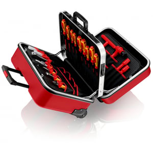 Knipex 98 99 15 Tool Case Black, Red Acrylonitrile Butadiene Styrene (ABS) Copolymer, Aluminum
