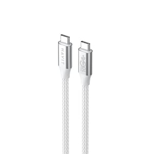 Havit CB6290 - kabel USB typu C do USB typu C, 1 m (biały/szary)