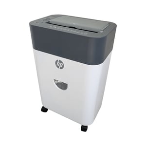 HP OneShred Auto 100CC Shredder, Cross-Cut, 68 dB, 22 cm, White