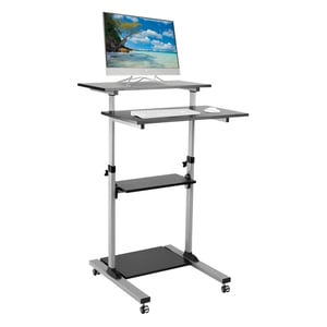 Techly ICA-TB TPM-3 Stehtisch Schwarz, Silber