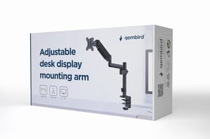Gembird MA-DA1P-01 Monitorhalterung/-ständer 81,3 cm (32") Schreibtisch Schwarz