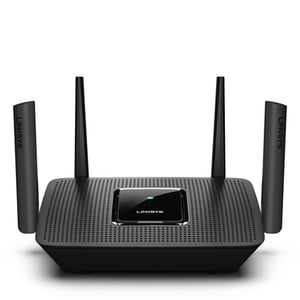 Linksys MR8300 Tri-Band-WLAN-Router mit Gigabit-Ethernet (2,4 GHz/5 GHz/5 GHz) – Schwarz