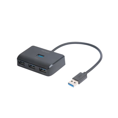Deltaco UH-735 huby i koncentratory USB 3.2 Gen 1 (3.1 Gen 1) Type-A 5000 Mbit/s Czarny