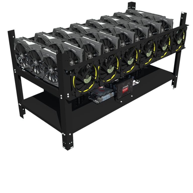 Akyga Stelaż do koparki kryptowalut 8GPU AKM081