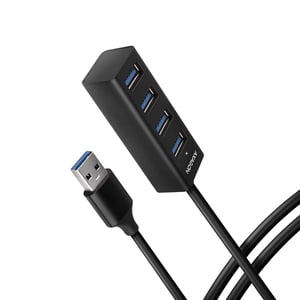 Axagon HUE-M1AL USB 3.2 Gen 1 (3.1 Gen 1) Typ-A-Hubs und -Konzentratoren, 5000 Mbit/s, schwarz