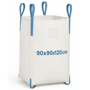 Extralink BIG BAG U+2 90X90X120CM 1000KG 2 ADDITIONAL LIFTS 960 l 1 pc. White