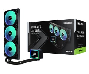 Asrock Challenger 360 Digital CPU-Flüssigkeitskühlset 12 cm Schwarz