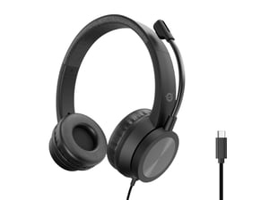 Conceptronic POLONA05BC Headphones/Headset Wired Headband Calls/Music USB Type-C Black
