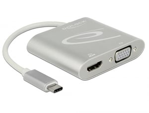 DeLOCK 87705 zewnętrzna karta graficzna usb 3840 x 2160 px Srebrny