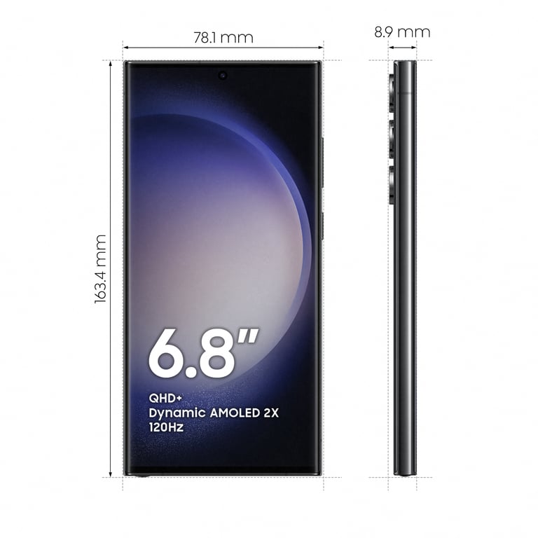 Galaxy S23 Ultra 256GB ブラックSM-S918B/DS Samsung Galaxy S23 Ultra 256GB Phantom Black (SM-S918BZKD