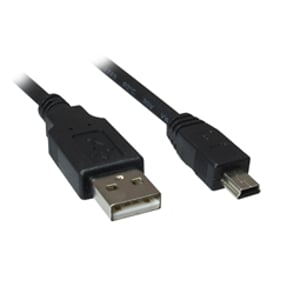 Sharkoon 4044951015573 USB 2.0 Cable, 2 m, USB A to Mini-USB B, Black
