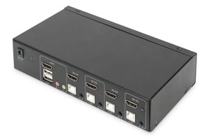 Digitus Przełącznik KVM, 4-portowy, pojedynczy wyświetlacz, 4K, HDMI®
