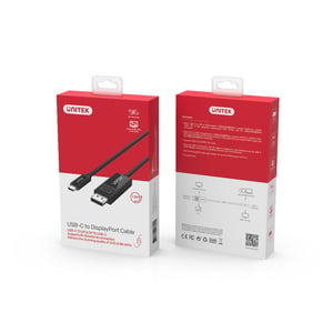 UNITEK V1146A przejściówka do kabli USB-C DisplayPort Czarny