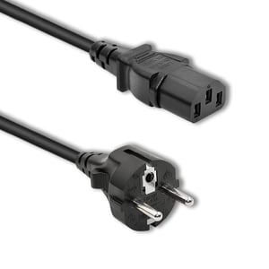 Qoltec 50369 kabel zasilające Czarny 2,5 m IEC C13 Wtyczka zasilająca typu F