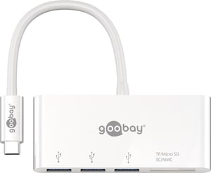 Goobay 62097 Wired USB 3.2 Gen 1 (3.1 Gen 1) Type-C Docking Station, White