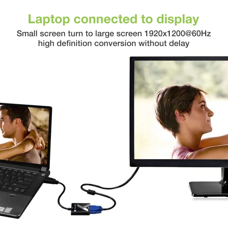 Techly IDATA HDMI-VGA2P konwerter sygnału wideo 1920 x 1200 px
