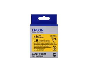 Epson Etiketten, Schrumpfschlauch (HTS), LK-6YBA14, schwarz-gelb, Durchmesser 14 mm (2,5 m)