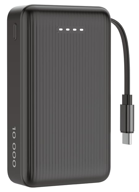 Deltaco PB-CC102 bank mocy Litowo-polimerowy (LiPo) 10000 mAh Czarny