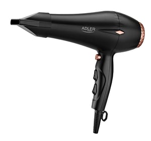 Adler AD 2244 Hair Dryer 2000 W Black, Brown