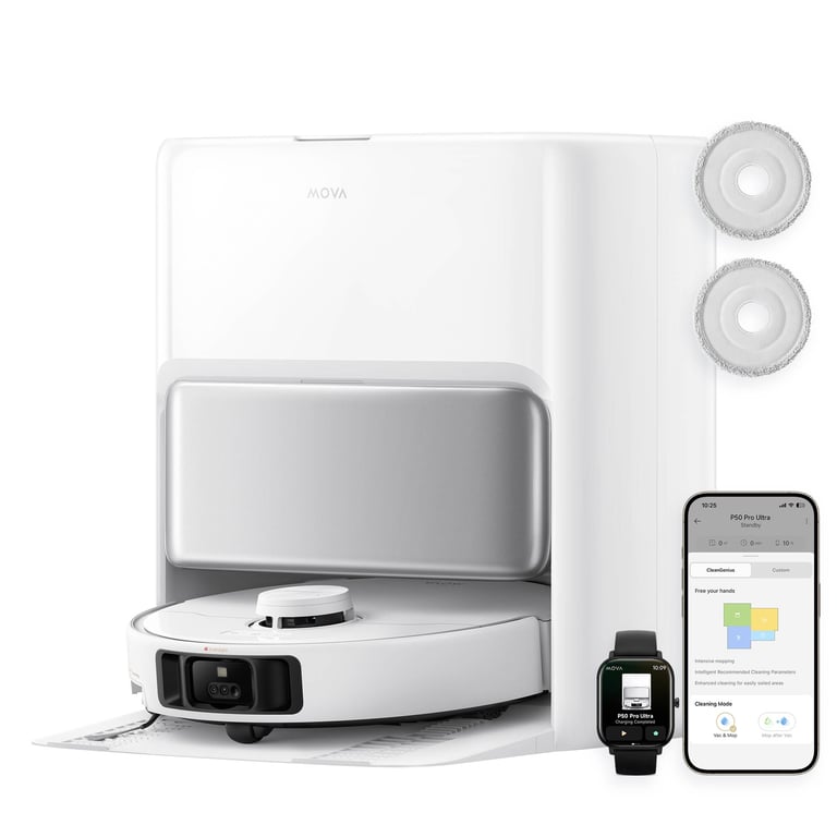 фото Робот-пилосос Dreame Mova Tech P50 Pro Ultra White