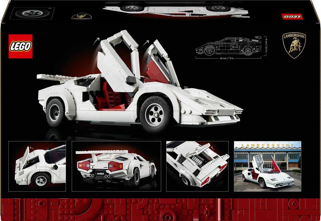 фото Авто-конструктор LEGO Icons Lamborghini Countach 5000 Quattrovalvole (10337)