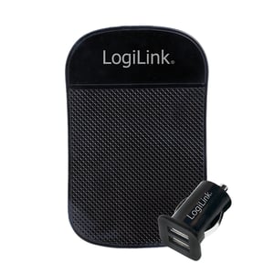 LogiLink PA0204 Ladegerät für mobile Geräte, universell einsetzbar, schwarz, für den Zigarettenanzünder im Fahrzeug