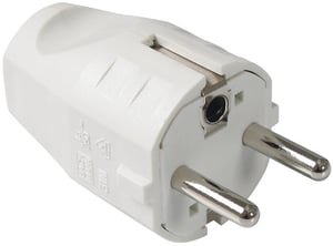 Bachmann 910.200 Electric Type F Power Plug, White