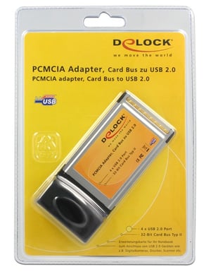 DeLOCK USB 2.0 - 4x - PCMCIA card adapter