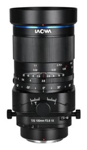 Laowa 100mm f/2.8 Tilt-Shift 1X Macro Lens Obiektyw makro Czarny