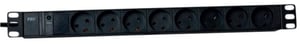 Lanview LVR261883D Stromverteilereinheit (PDU) mit 8 Netzwerkanschlüssen, 1U, schwarz