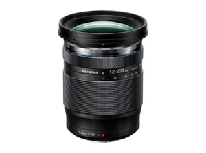 Olympus M.Zuiko Digital ED 12–200 mm F3,5–6,3 Spiegelreflexkamera Zoomobjektiv mit Weitwinkel Schwarzes