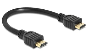 DeLOCK 83352 HDMI-Kabel 0,25 m, HDMI Typ A (Standard), schwarz