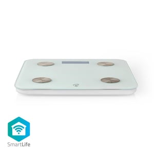 Nedis WIFIHS10WT Scale, White, Digital Personal Scale