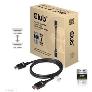 CLUB3D Ultra-High-Speed-HDMI-Kabel, 4K120Hz- und 8K60Hz-zertifiziert, 48 Gbit/s, M/M, 1 m/3,28 ft