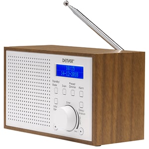Denver DAB-46WHITE Internet Analog och digital Brunt, Vitt