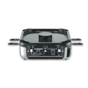 Severin RG 2379 raclettegrill för 8 personer, 1900 W, svart, silver