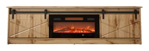 Cama Szafka RTV GRANERO + kominek 200x56,7x35 dąb wotan