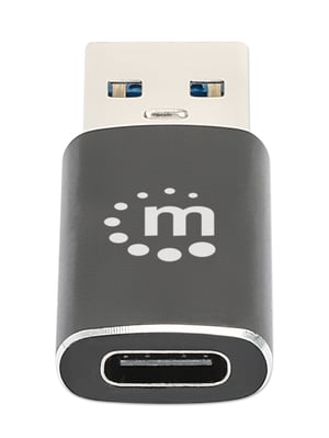 Manhattan 153980 przejściówka do kabli USB A USB C Czarny