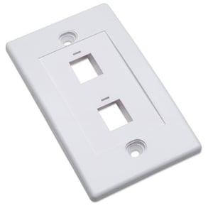 Techly IWP-MD PSTR-2W Outlet and Switch Frame, White