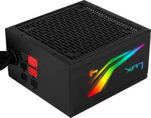 Aerocool LUX RGB 650M 650 W Power Supply Module, 20+4-pin ATX, Black