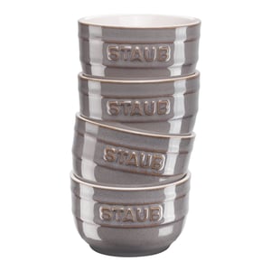 Staub Ceramique Becher 200 ml, grau, rund