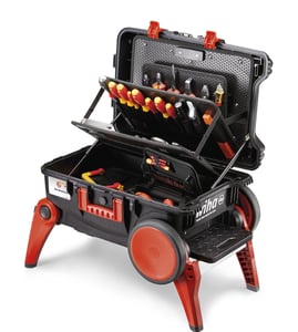 Wiha XXL III electric Werkzeugkoffer-Set Schwarz, Rot