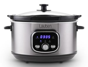 Lauben LBNSC3500SB långkokare 3,5 l 200 W Svart, Rostfritt stål