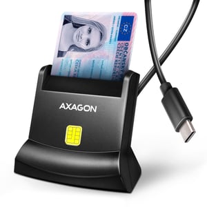 Axagon CRE-SM4NC czytnik do kart chipowych Wewnętrzna USB USB 2.0 Czarny