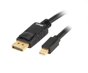 Akasa AK-CBDP22-20BK kabel DisplayPort 2 m Mini DisplayPort Czarny